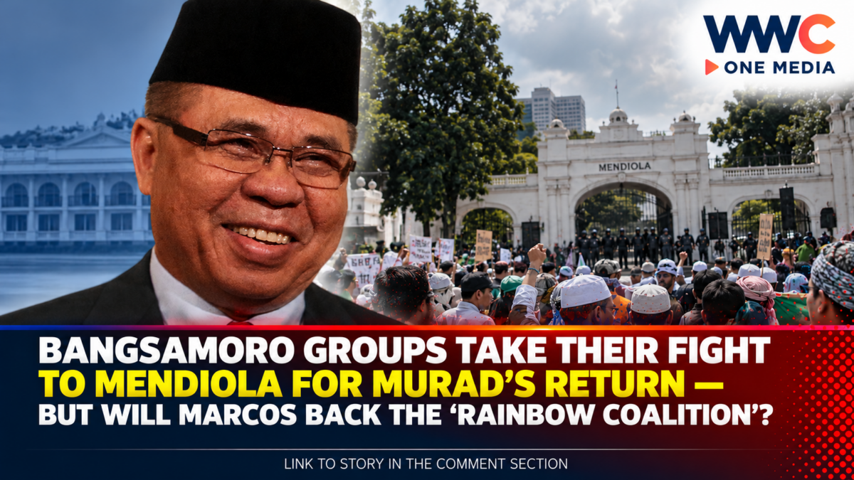 Bangsamoro Groups Take Their Fight to Mendiola for Murad’s Return — But Will Marcos Back the ‘Rainbow Coalition’?