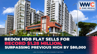 Bedok HDB Flat Sells for Record $1.28 Million, Surpassing Previous High by $80,000