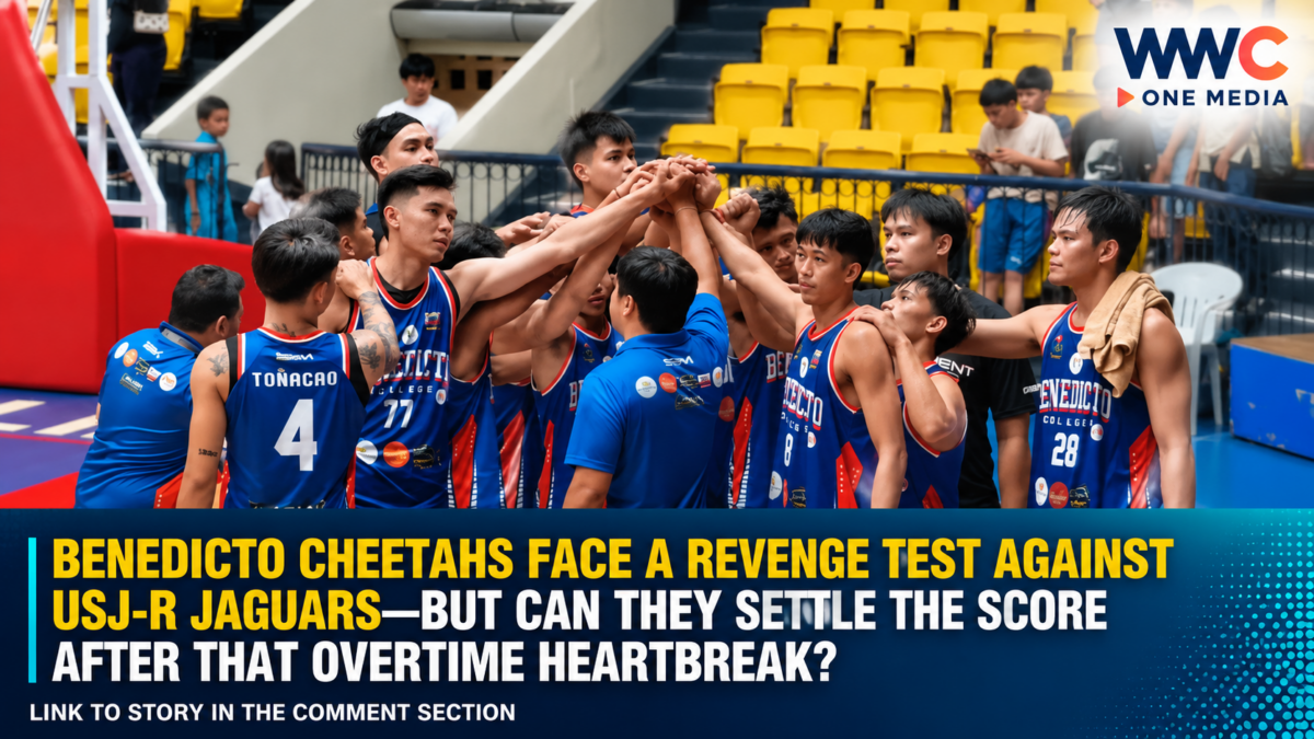 Benedicto Cheetahs face a revenge test against USJ-R Jaguars—but can they settle the score after that overtime heartbreak?