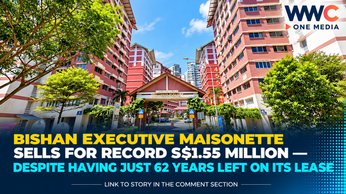 Bishan Executive Maisonette Sells for Record S$1.55 Million — Despite Having Just 62 Years Left on Its Lease