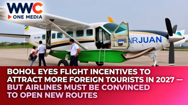 Bohol Eyes Flight Incentives to Attract More Foreign Tourists in 2027 — But Airlines Must Be Convinced to Open New Routes