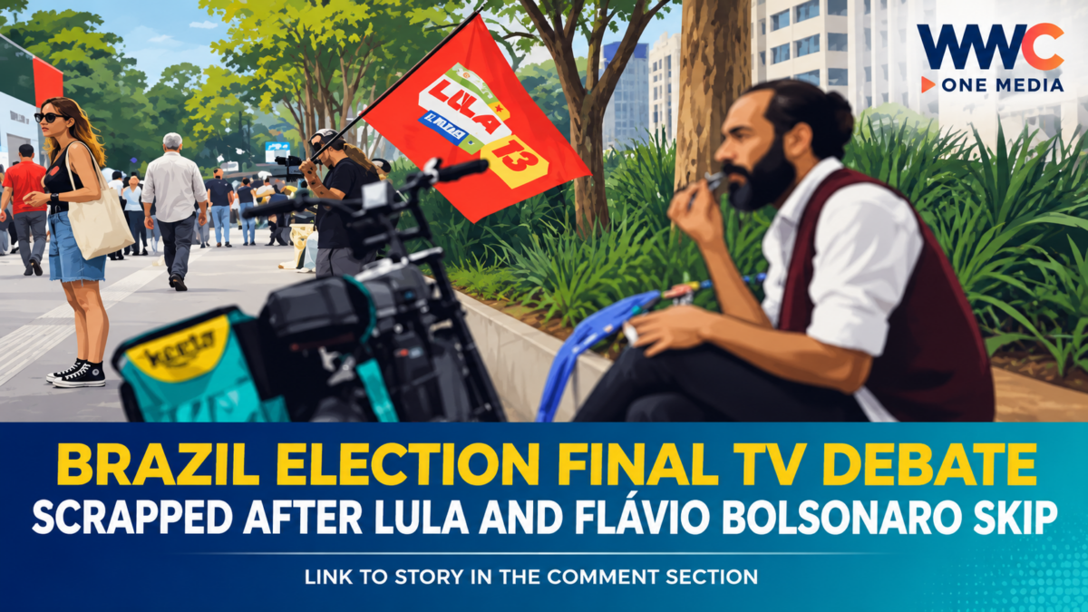 Brazil Election Final TV Debate Scrapped After Lula and Flávio Bolsonaro Skip