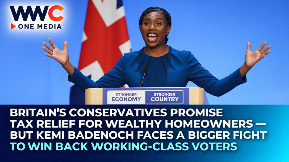 Britain’s Conservatives Promise Tax Relief for Wealthy Homeowners — But Kemi Badenoch Faces a Bigger Fight to Win Back Working-Class Voters