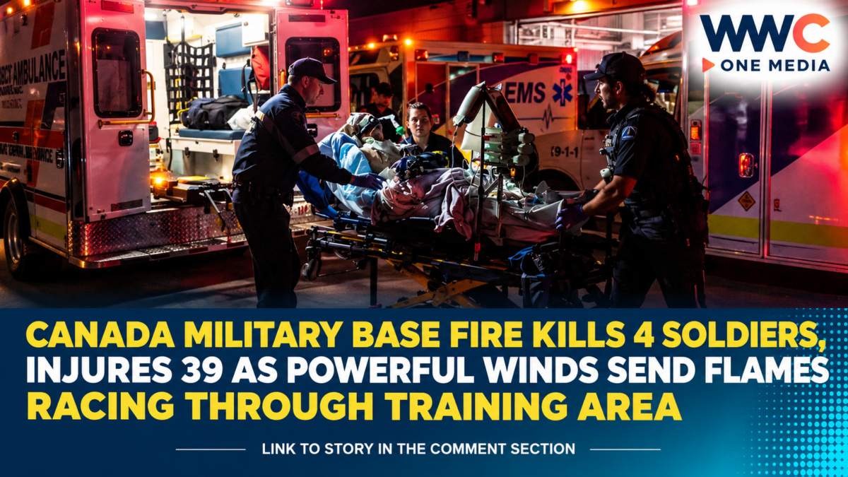 Canada Military Base Fire Kills 4 Soldiers, Injures 39 as Powerful Winds Send Flames Racing Through Training Area