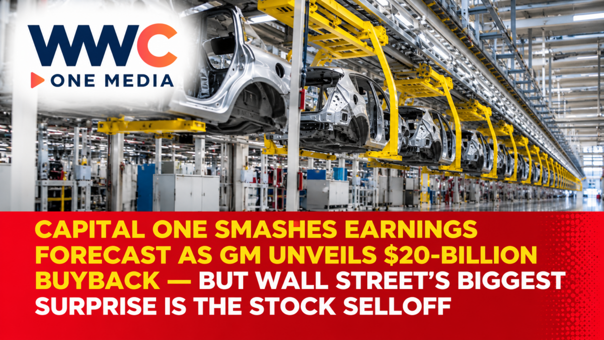 Capital One Smashes Earnings Forecast as GM Unveils $20-Billion Buyback — But Wall Street’s Biggest Surprise Is the Stock Selloff