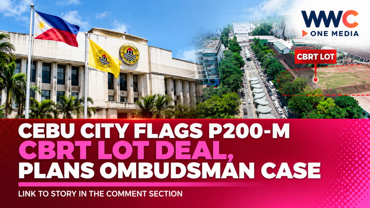 Cebu City Flags P200-M CBRT Lot Deal, Plans Ombudsman Case