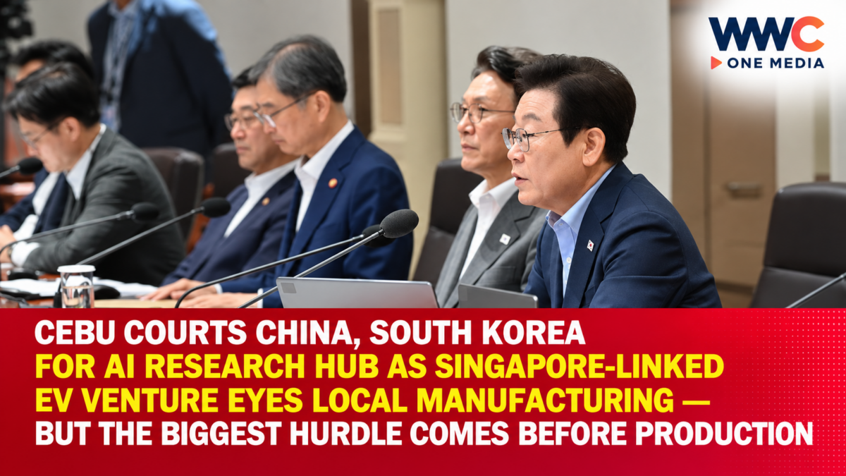 Cebu Courts China, South Korea for AI Research Hub as Singapore-Linked EV Venture Eyes Local Manufacturing — But the Biggest Hurdle Comes Before Production
