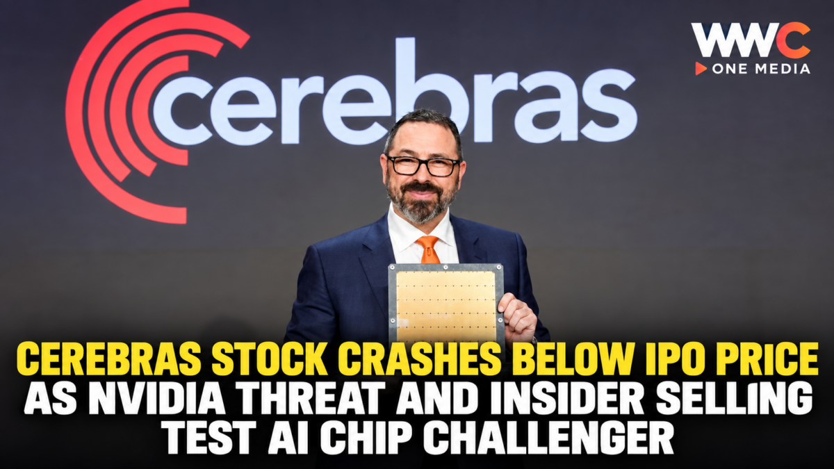 Cerebras Stock Crashes Below IPO Price as Nvidia Threat and Insider Selling Test AI Chip Challenger