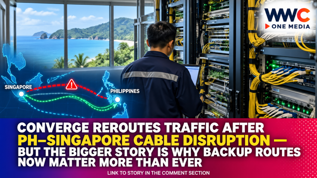 Converge Reroutes Traffic After PH–Singapore Cable Disruption — But the Bigger Story Is Why Backup Routes Now Matter More Than Ever