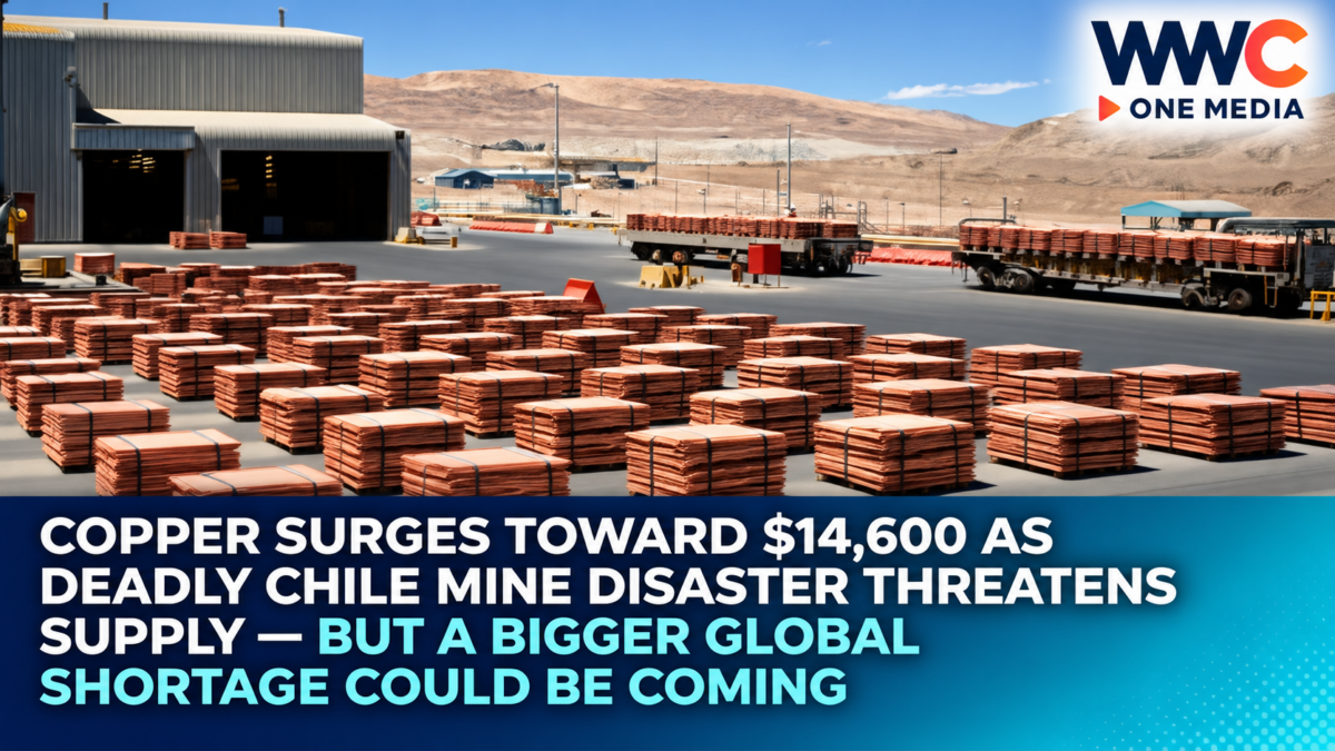 Copper Surges Toward $14,600 as Deadly Chile Mine Disaster Threatens Supply — But a Bigger Global Shortage Could Be Coming