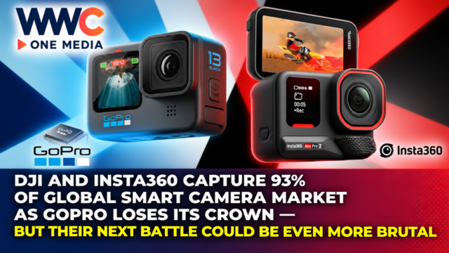 DJI and Insta360 Capture 93% of Global Smart Camera Market as GoPro Loses Its Crown — But Their Next Battle Could Be Even More Brutal