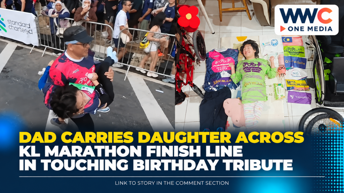 Dad Carries Daughter Across KL Marathon Finish Line in Touching Birthday Tribute