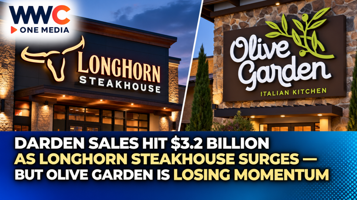 Darden Sales Hit $3.2 Billion as LongHorn Steakhouse Surges — But Olive Garden Is Losing Momentum