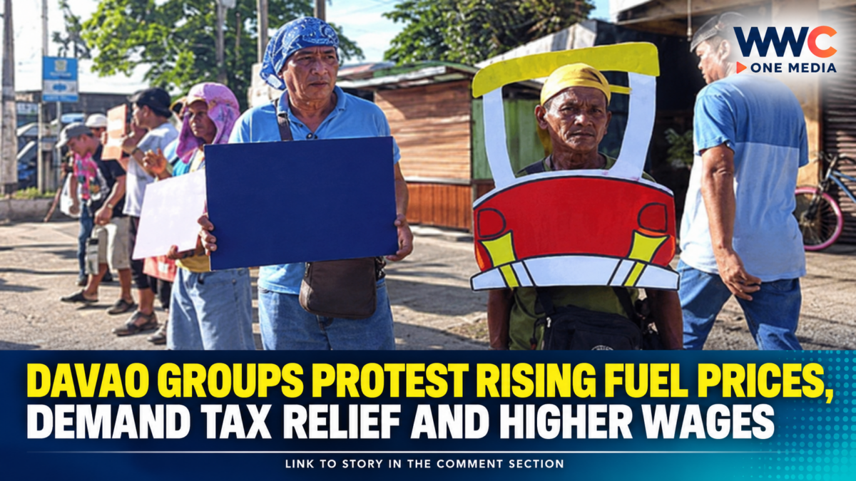 Davao Groups Protest Rising Fuel Prices, Demand Tax Relief and Higher Wages