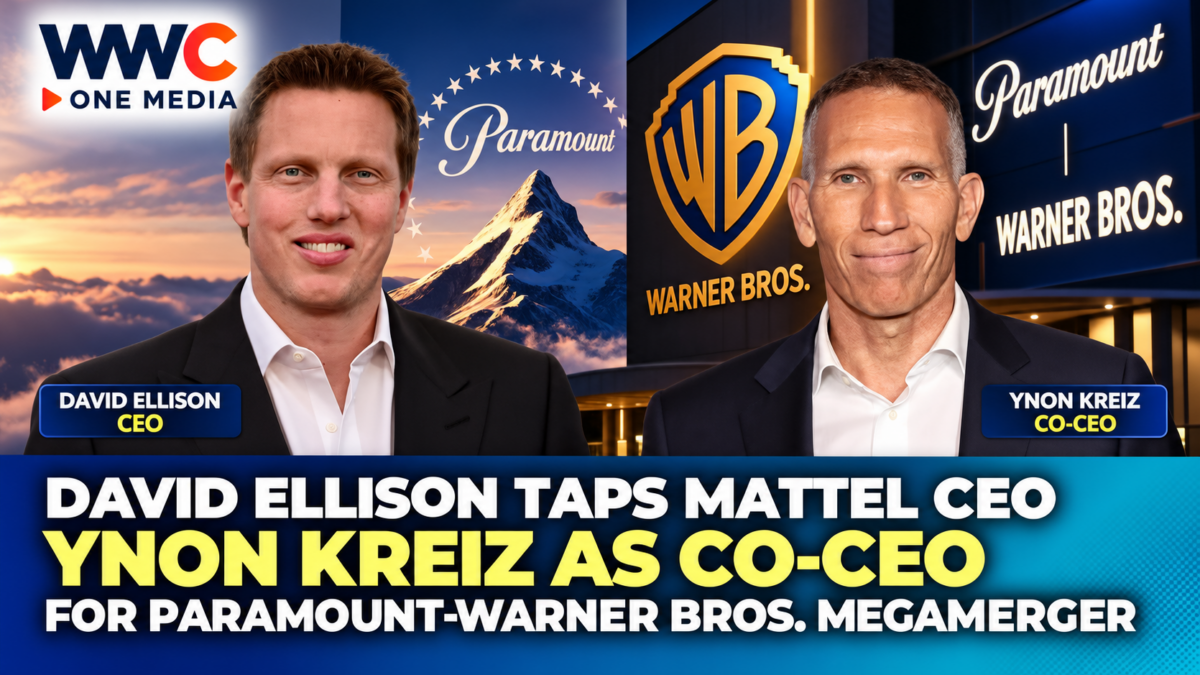 David Ellison Taps Mattel CEO Ynon Kreiz as Co-CEO for Paramount-Warner Bros. Megamerger