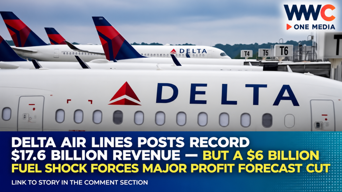 Delta Air Lines Posts Record $17.6 Billion Revenue — But a $6 Billion Fuel Shock Forces Major Profit Forecast Cut