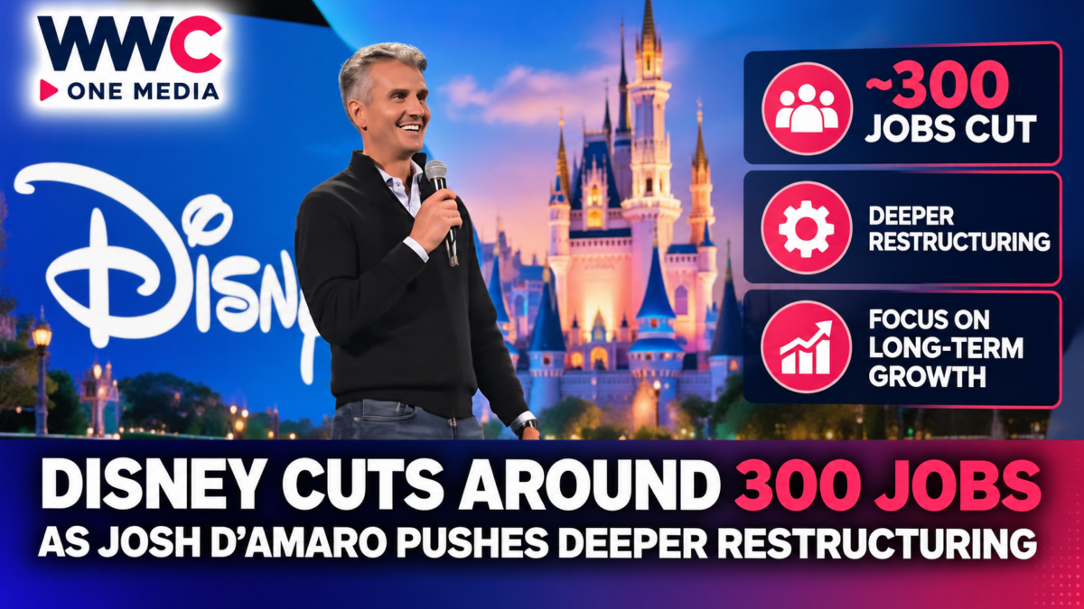 Disney Cuts Around 300 Jobs as Josh D’Amaro Pushes Deeper Restructuring