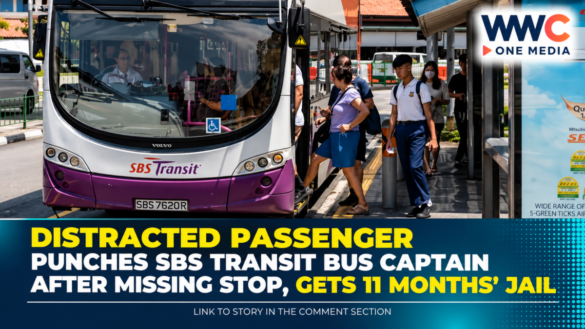 Distracted Passenger Punches SBS Transit Bus Captain After Missing Stop, Gets 11 Months’ Jail