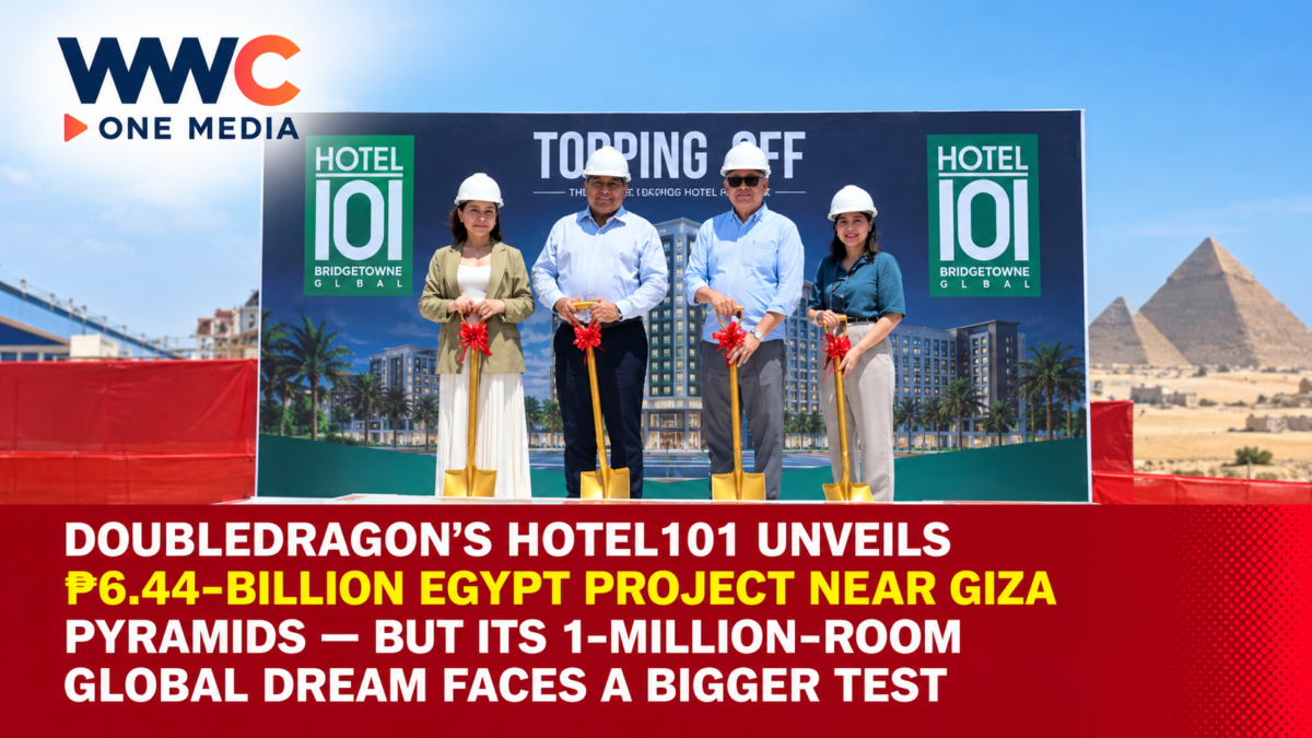 DoubleDragon’s Hotel101 Unveils ₱6.44-Billion Egypt Project Near Giza Pyramids — But Its 1-Million-Room Global Dream Faces a Bigger Test