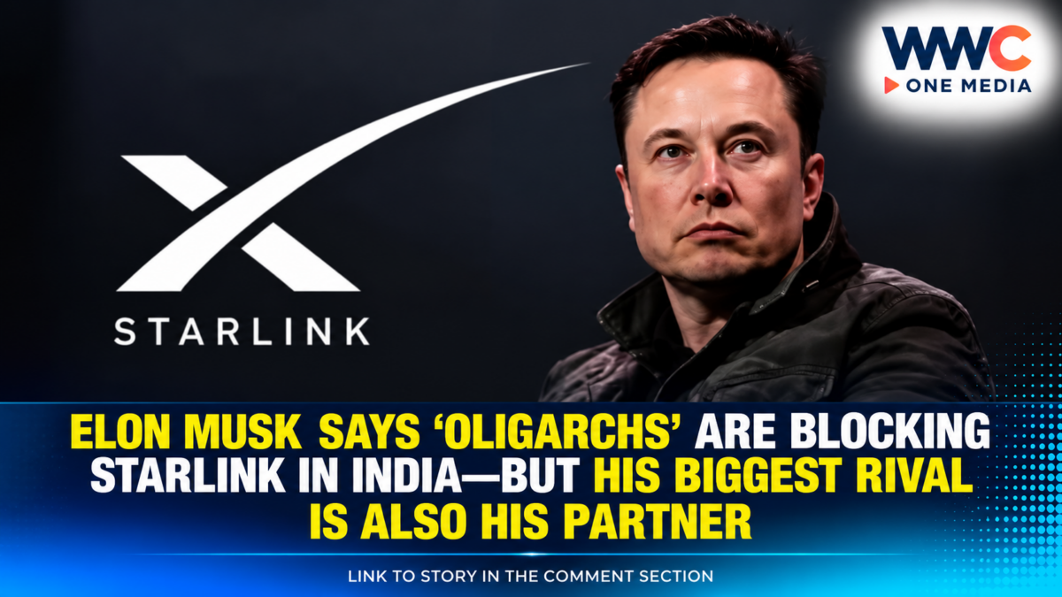 Elon Musk Says ‘Oligarchs’ Are Blocking Starlink in India—But His Biggest Rival Is Also His Partner