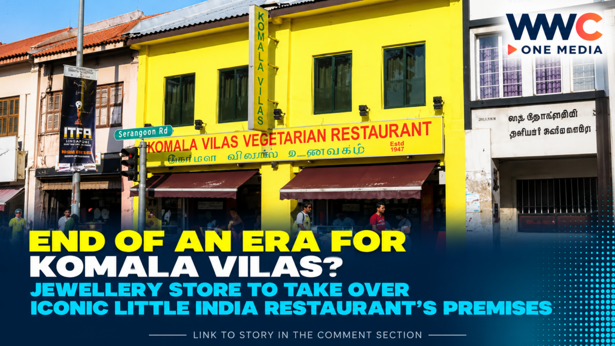End of an Era for Komala Vilas? Jewellery Store to Take Over Iconic Little India Restaurant’s Premises