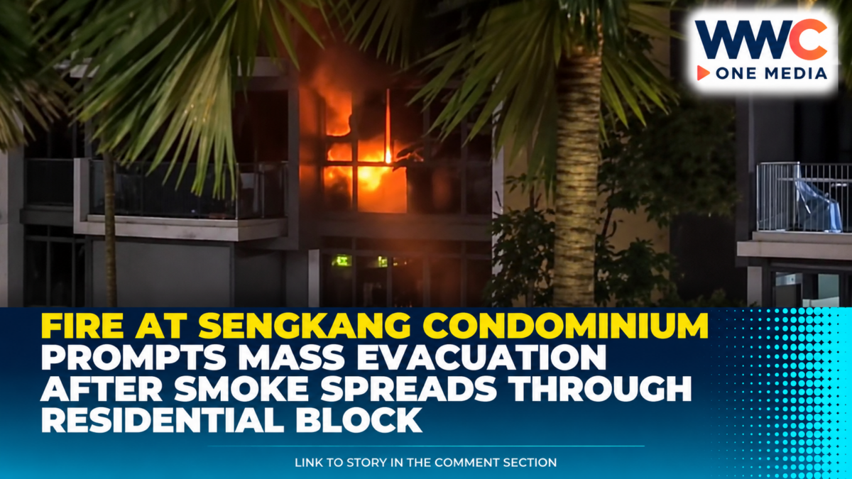 Fire at Sengkang Condominium Prompts Mass Evacuation After Smoke Spreads Through Residential Block