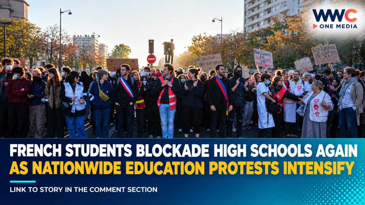 French Students Blockade High Schools Again as Nationwide Education Protests Intensify