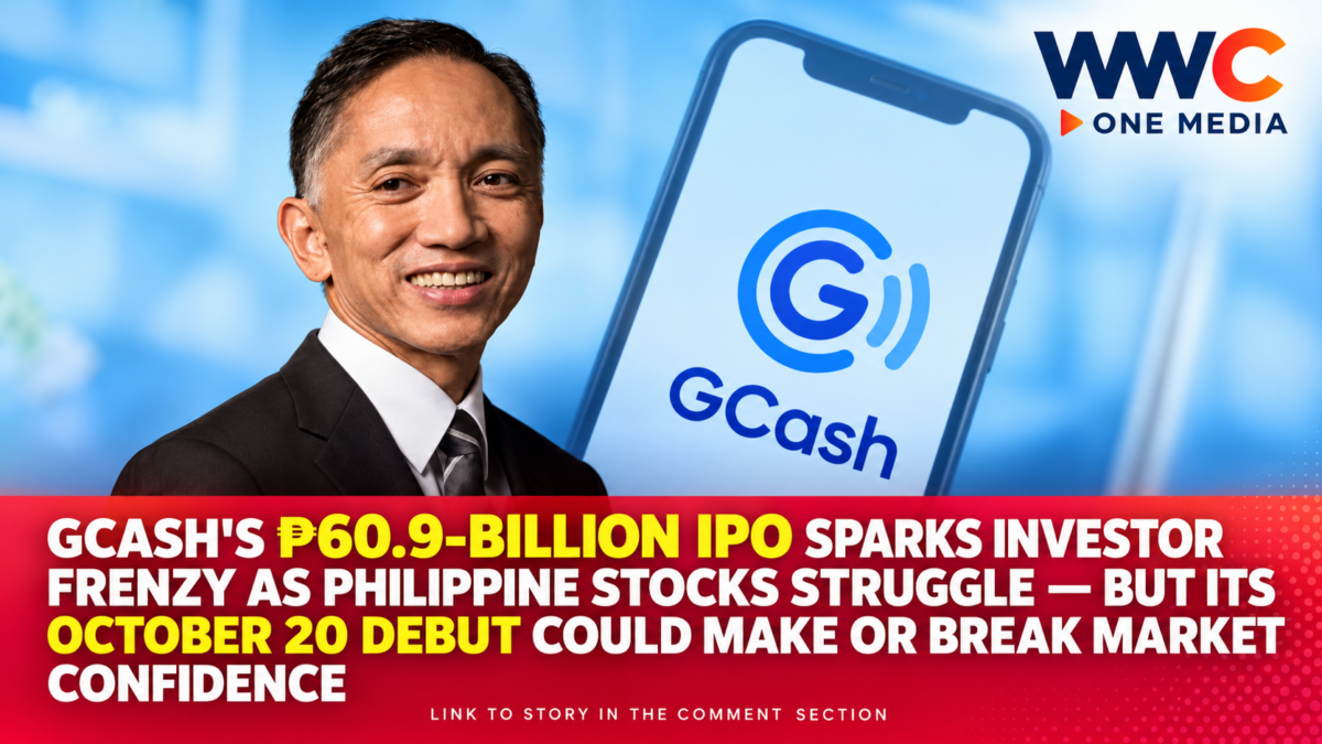 GCash’s ₱60.9-Billion IPO Sparks Investor Frenzy as Philippine Stocks Struggle — But Its October 20 Debut Could Make or Break Market Confidence