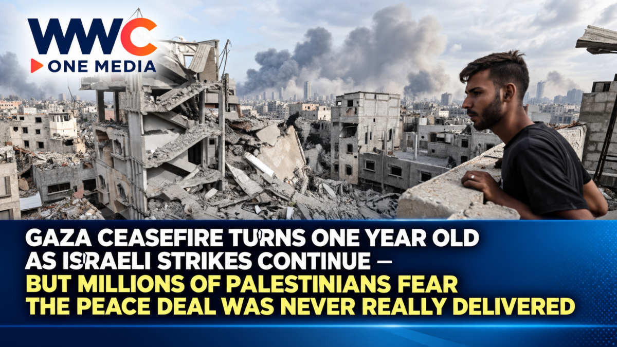 Gaza Ceasefire Turns One Year Old as Israeli Strikes Continue — But Millions of Palestinians Fear the Peace Deal Was Never Really Delivered