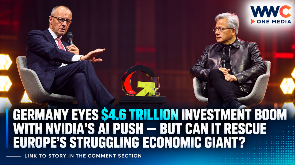 Germany Eyes $4.6 Trillion Investment Boom With Nvidia’s AI Push — But Can It Rescue Europe’s Struggling Economic Giant?