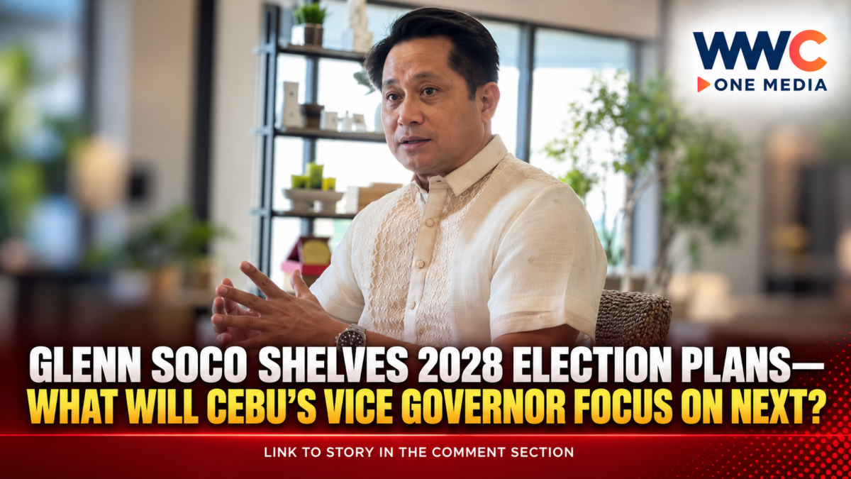 Glenn Soco Shelves 2028 Election Plans—What Will Cebu’s Vice Governor Focus on Next?