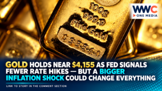 Gold Holds Near $4,155 as Fed Signals Fewer Rate Hikes — But a Bigger Inflation Shock Could Change Everything