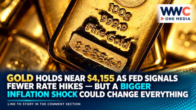 Gold Holds Near $4,155 as Fed Signals Fewer Rate Hikes — But a Bigger Inflation Shock Could Change Everything