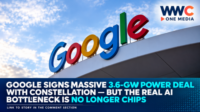 Google Signs Massive 3.6-GW Power Deal With Constellation — But the Real AI Bottleneck Is No Longer Chips