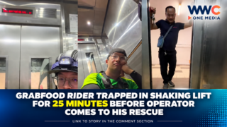 GrabFood Rider Trapped in Shaking Lift for 25 Minutes Before Operator Comes to His Rescue