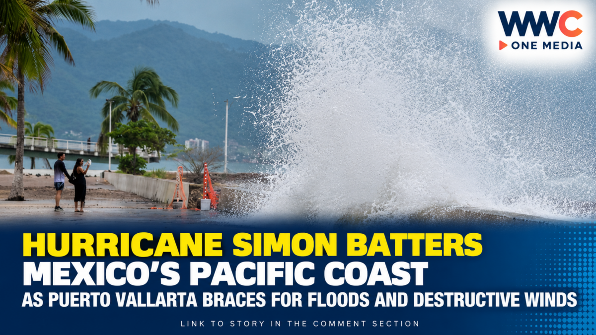 Hurricane Simon Batters Mexico’s Pacific Coast as Puerto Vallarta Braces for Floods and Destructive Winds