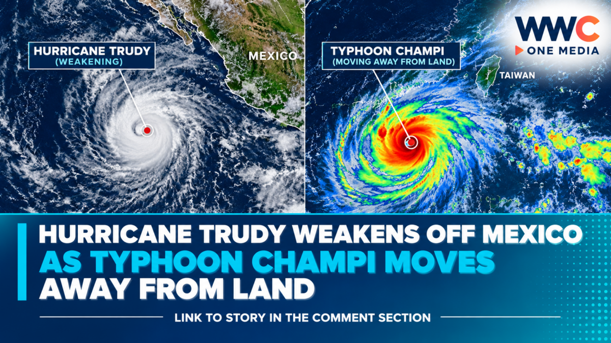 Hurricane Trudy Weakens Off Mexico as Typhoon Champi Moves Away From Land