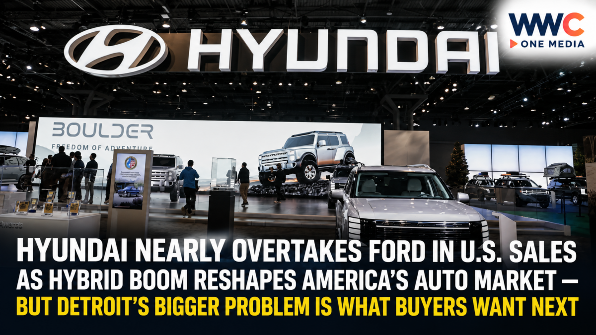 Hyundai Nearly Overtakes Ford in U.S. Sales as Hybrid Boom Reshapes America’s Auto Market — But Detroit’s Bigger Problem Is What Buyers Want Next