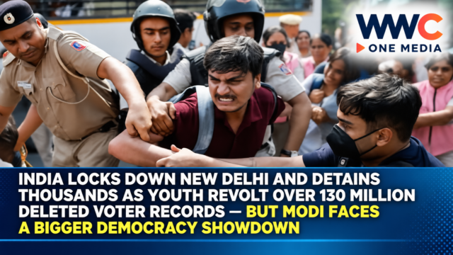 India Locks Down New Delhi and Detains Thousands as Youth Revolt Over 130 Million Deleted Voter Records — But Modi Faces a Bigger Democracy Showdown