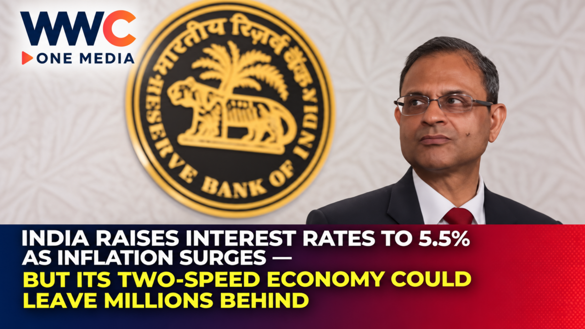 India Raises Interest Rates to 5.5% as Inflation Surges — But Its Two-Speed Economy Could Leave Millions Behind