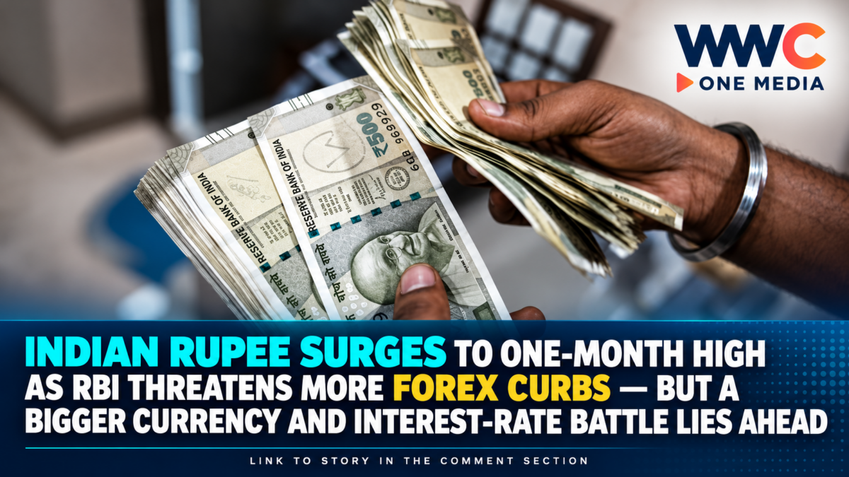 Indian Rupee Surges to One-Month High as RBI Threatens More Forex Curbs — But a Bigger Currency and Interest-Rate Battle Lies Ahead