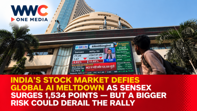 India’s Stock Market Defies Global AI Meltdown as Sensex Surges 1,534 Points — But a Bigger Risk Could Derail the Rally