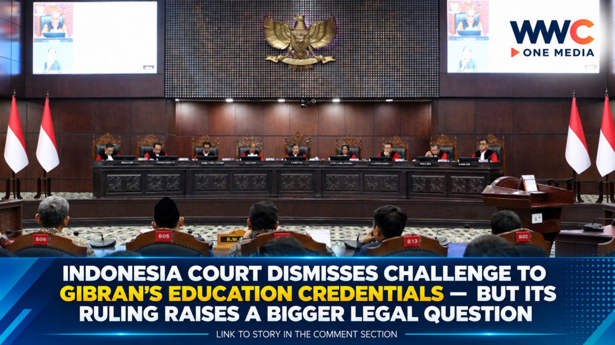 Indonesia Court Dismisses Challenge to Gibran’s Education Credentials — But Its Ruling Raises a Bigger Legal Question