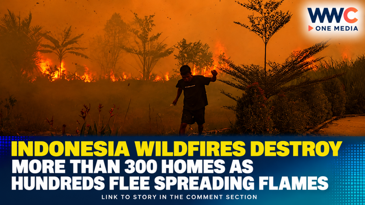 Indonesia Wildfires Destroy More Than 300 Homes as Hundreds Flee Spreading Flames