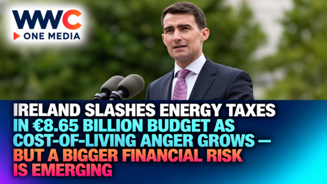 Ireland Slashes Energy Taxes in €8.65 Billion Budget as Cost-of-Living Anger Grows — But a Bigger Financial Risk Is Emerging