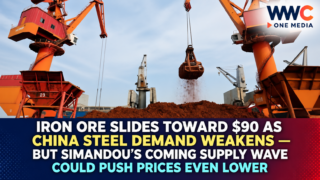 Iron Ore Slides Toward $90 as China Steel Demand Weakens — But Simandou’s Coming Supply Wave Could Push Prices Even Lower