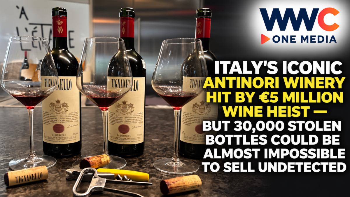 Italy’s Iconic Antinori Winery Hit by €5 Million Wine Heist — But 30,000 Stolen Bottles Could Be Almost Impossible to Sell Undetected