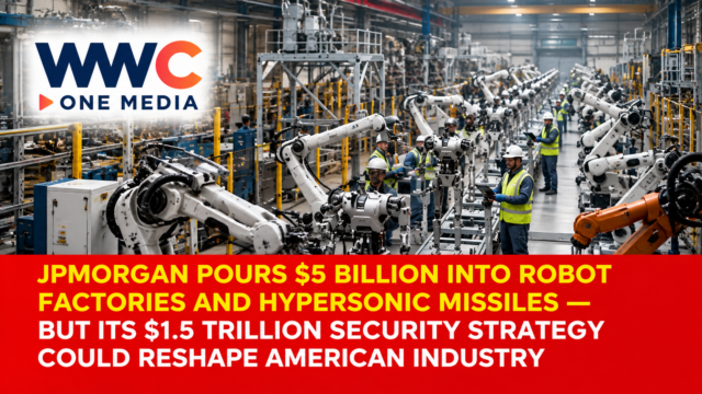 JPMorgan Pours $5 Billion Into Robot Factories and Hypersonic Missiles — But Its $1.5 Trillion Security Strategy Could Reshape American Industry
