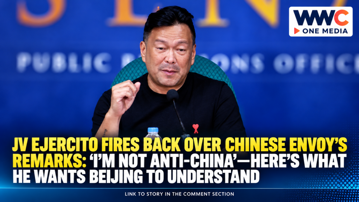JV Ejercito Fires Back Over Chinese Envoy’s Remarks: ‘I’m Not Anti-China’—Here’s What He Wants Beijing to Understand