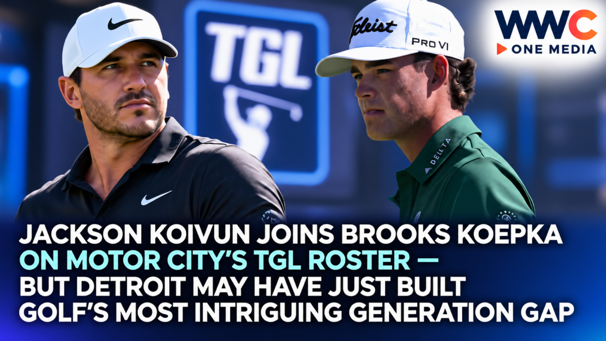 Jackson Koivun Joins Brooks Koepka on Motor City’s TGL Roster — But Detroit May Have Just Built Golf’s Most Intriguing Generation Gap